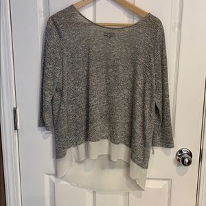 Limited layered look cotton 3/4 length sleeve M